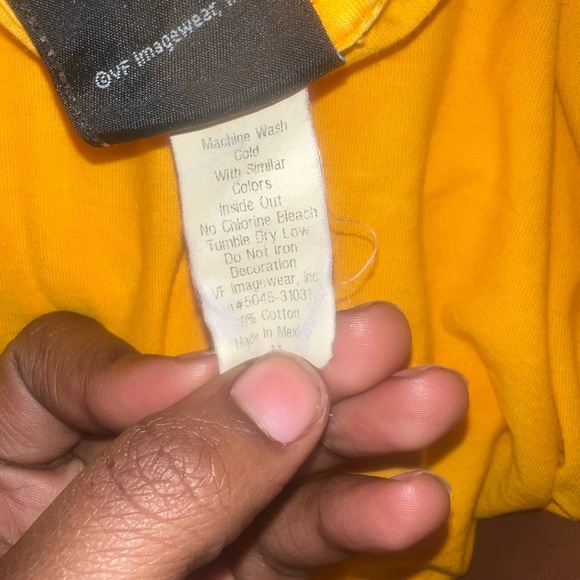 cute rare yellow harley davidson motorcycle long sleeve - Picture 3 of 5